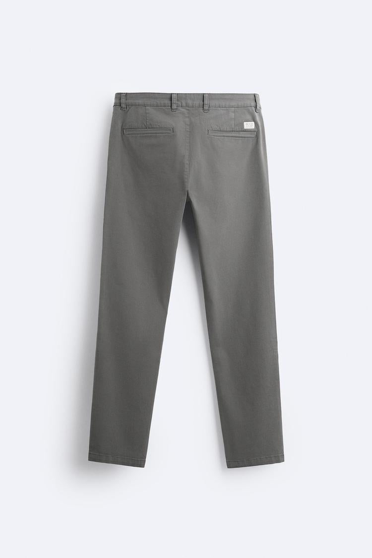 Pantalon chino coupe moulante - écrue