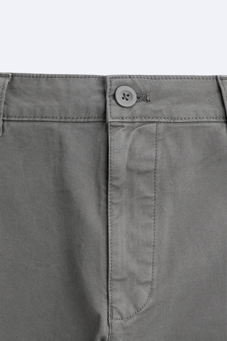Pantalon chino coupe moulante - Gris