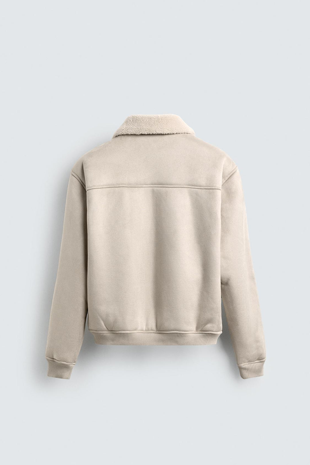 VESTE EFFET DAIM COMBINÉ