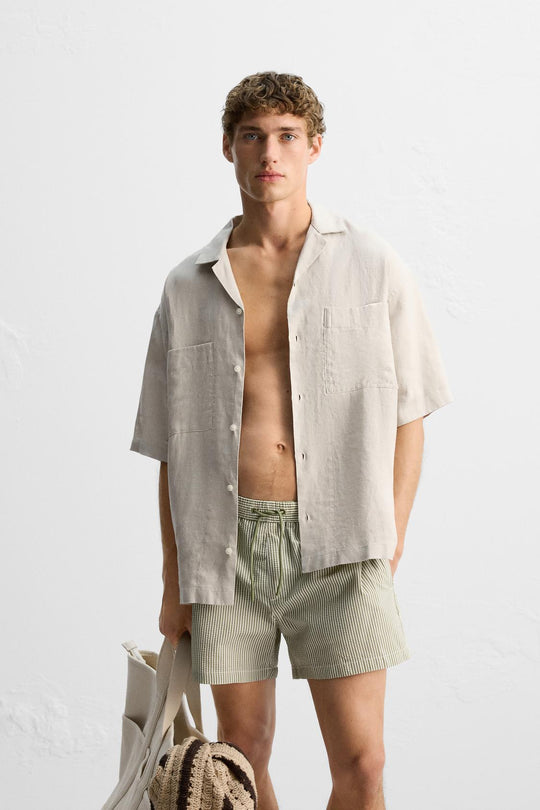 MAILLOT DE BAIN COURT SEERSUCKER