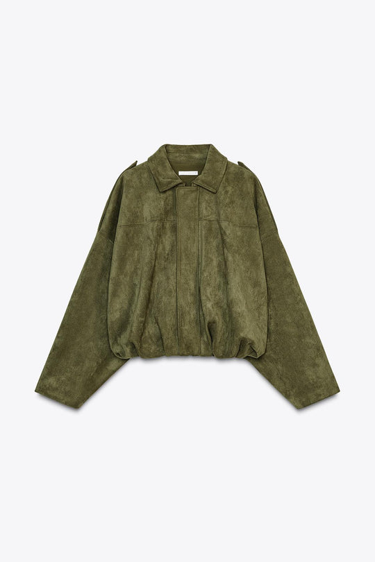 VESTE BOMBER EFFET DAIM
