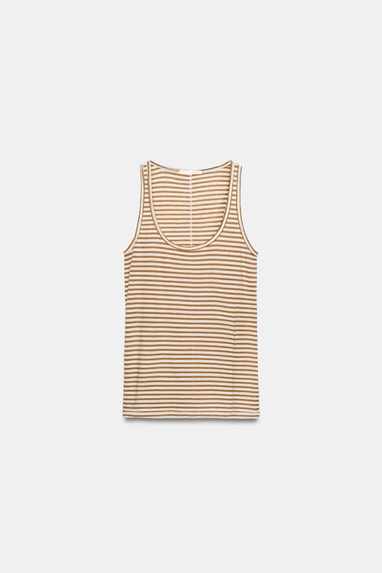 T-SHIRT RUSTIQUE À RAYURES