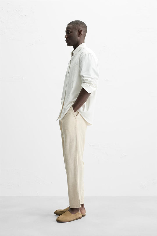 PANTALON RELAXED FIT COTON - LIN