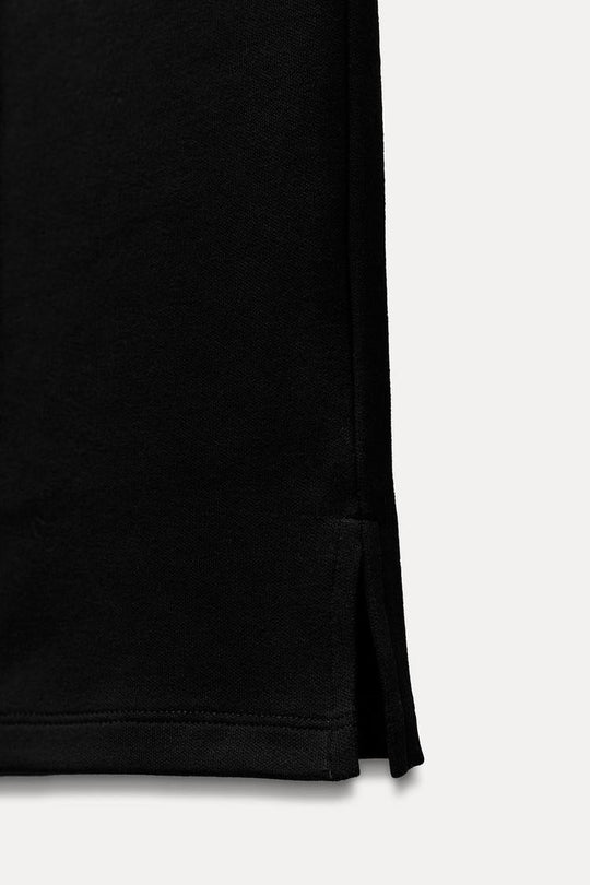 Pantalon interlock à ouverture - Noir