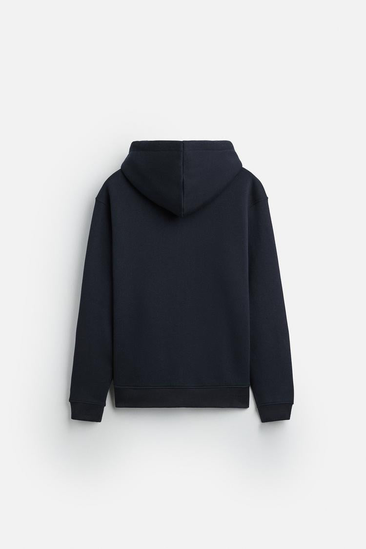 Sweat à capuche zip - Blanc Cassé