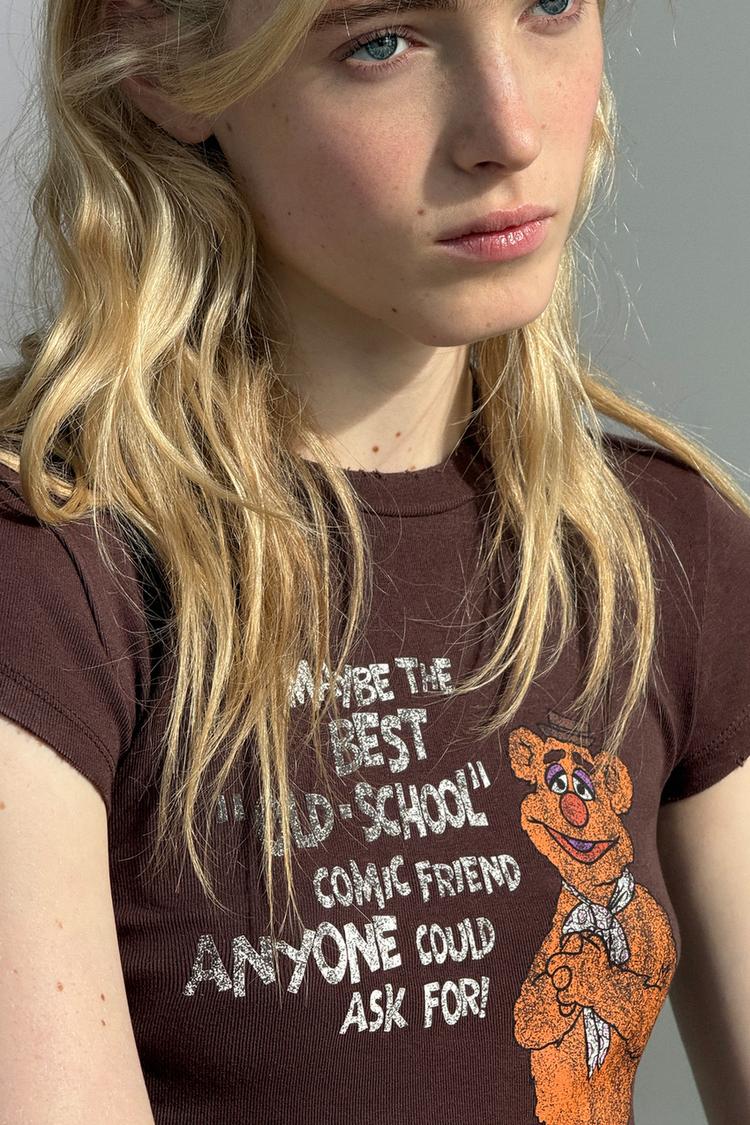T-SHIRT THE MUPPETS DISNEY MANCHES COURTES