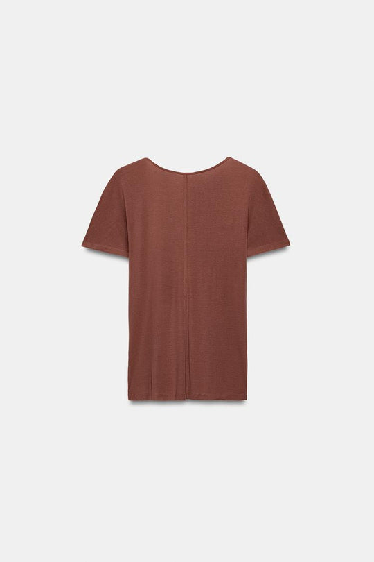 T-SHIRT FLUIDE A MANCHES COURTES 2