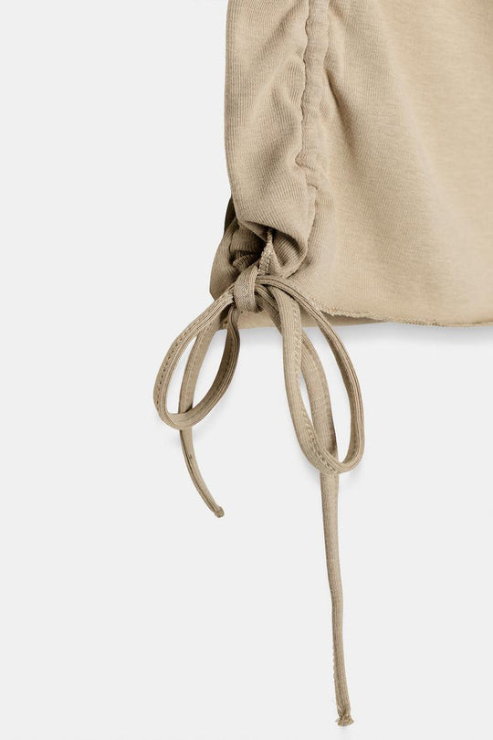 T-SHIRT FRONCÉ RÉGLABLE