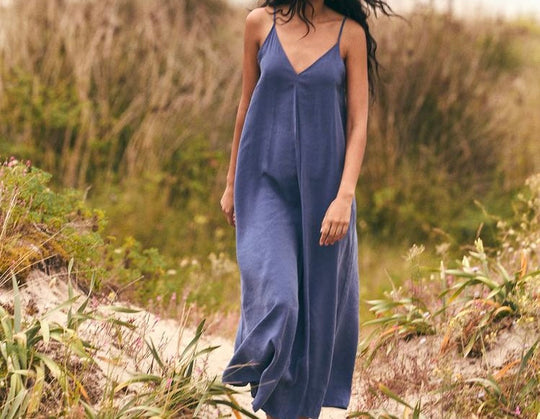 Robe fluide a volume - Noir