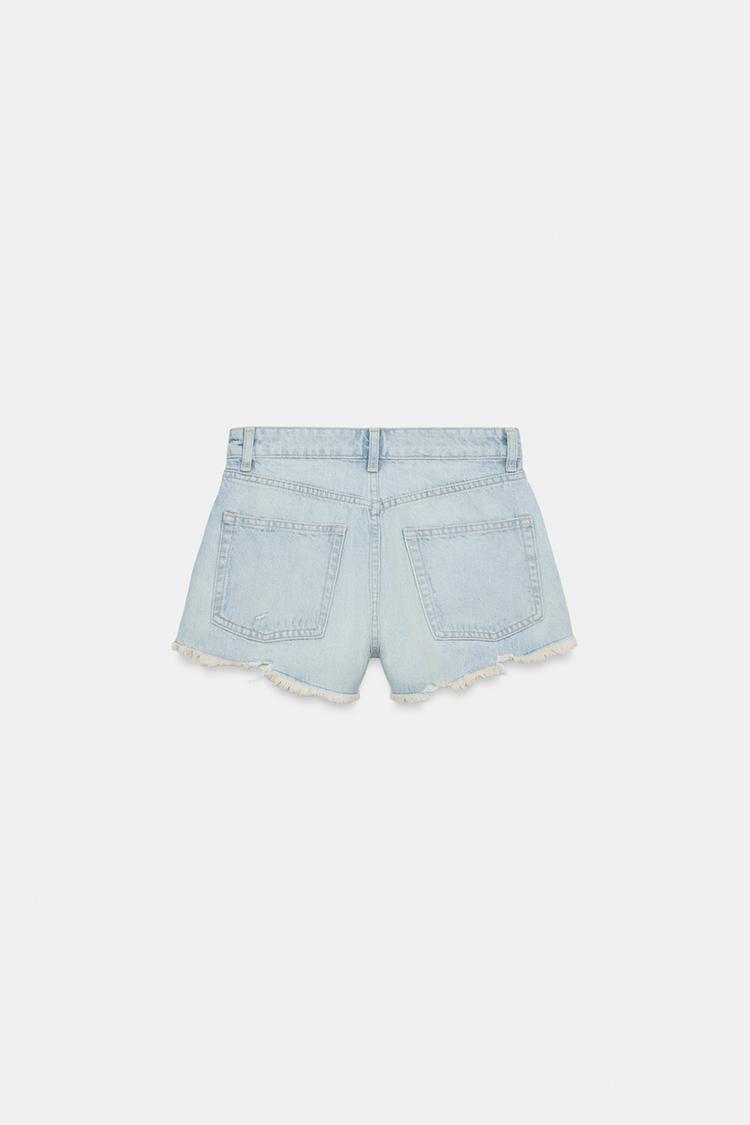 SHORT EN DENIM TRF TAILLE HAUTE DÉCHIRURES