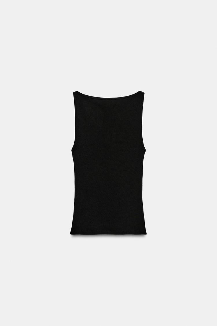 T-SHIRT MINIMAL SANS MANCHES