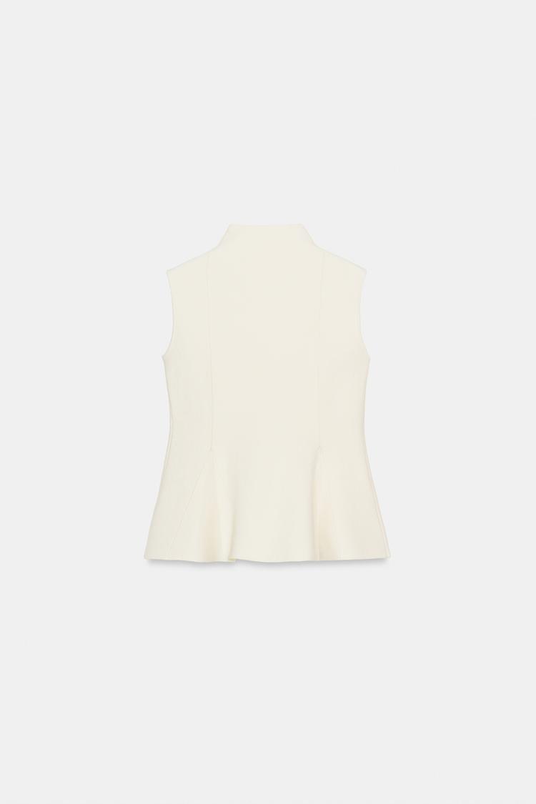 TOP EN MAILLE PÉPLUM
