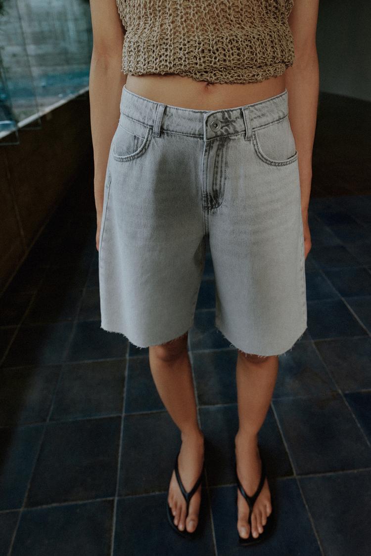 SHORT Z1975 EN DENIM TAILLE MI-HAUTE