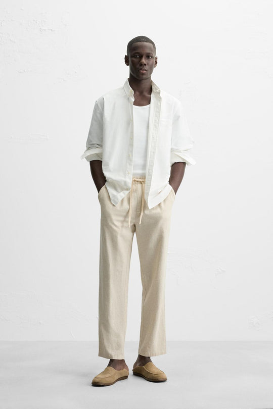PANTALON RELAXED FIT COTON - LIN