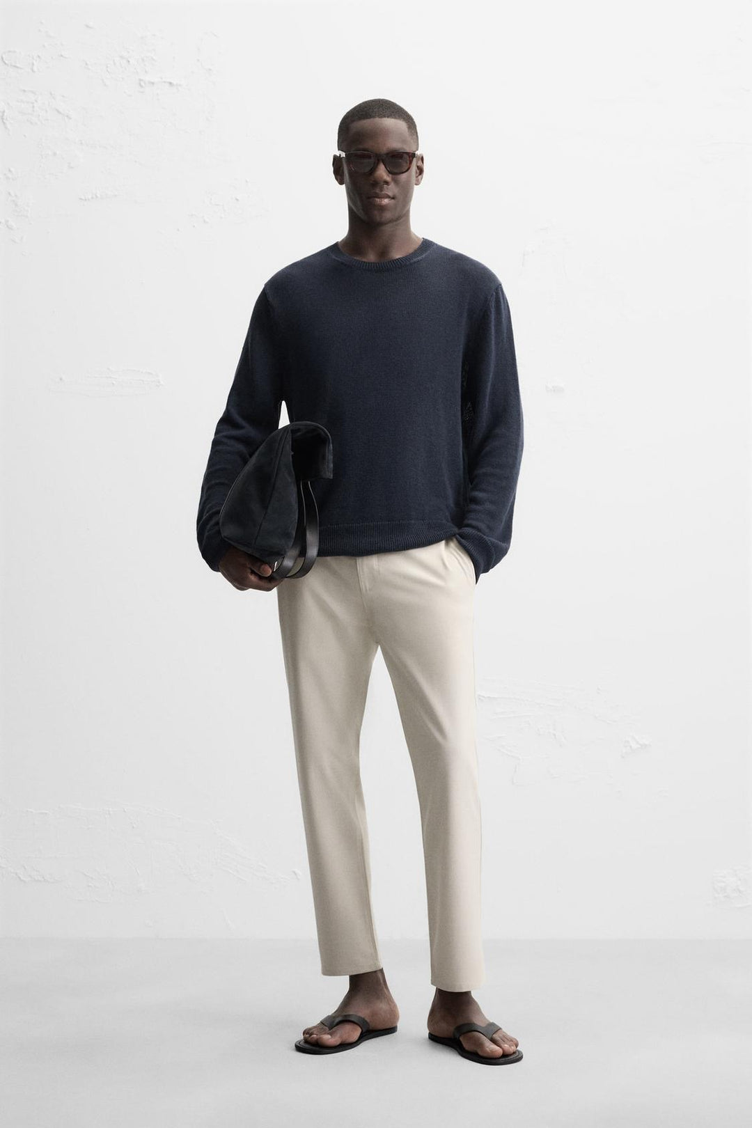 PANTALON À TEXTURE CONFORT