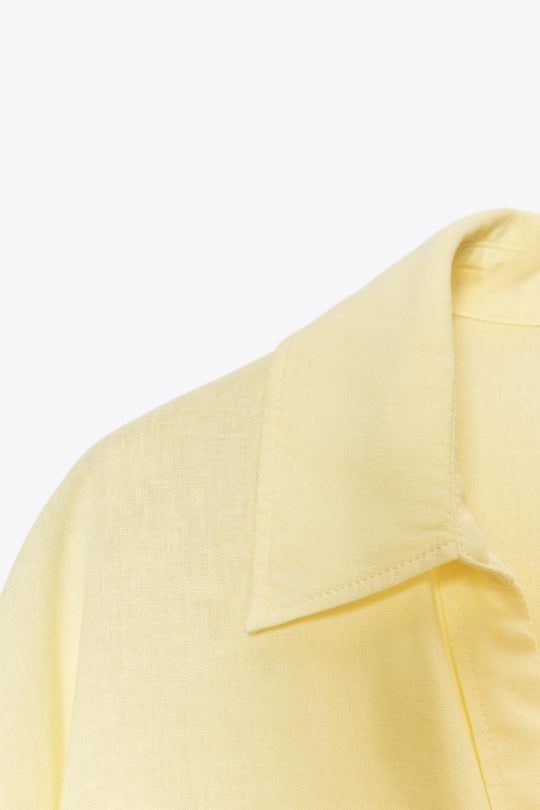 CHEMISE COURTE EN LIN