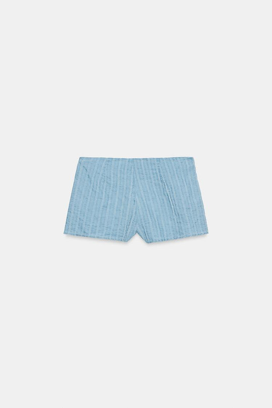 SHORT MINI À RAYURES