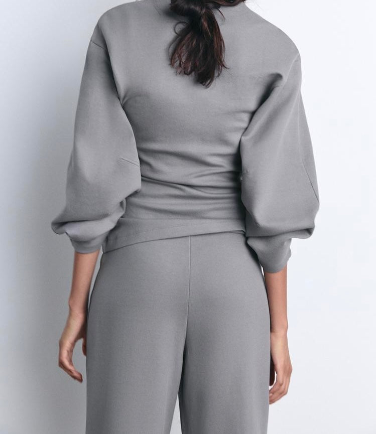 Sweat interlock ajusté - Gris