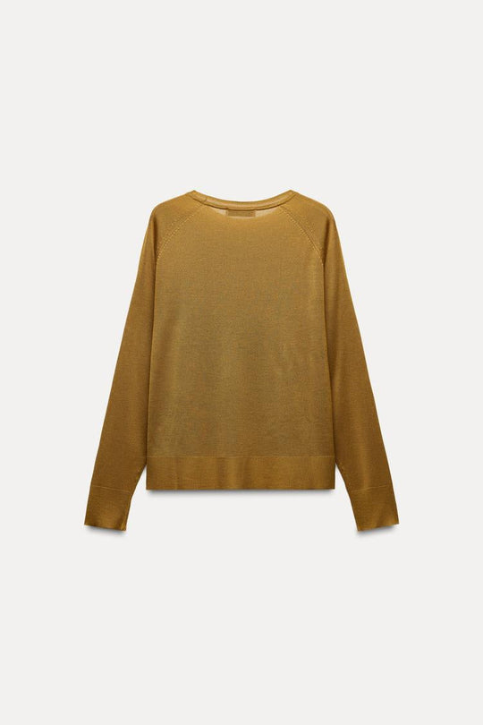 Pull basique en maille fine - Rouge