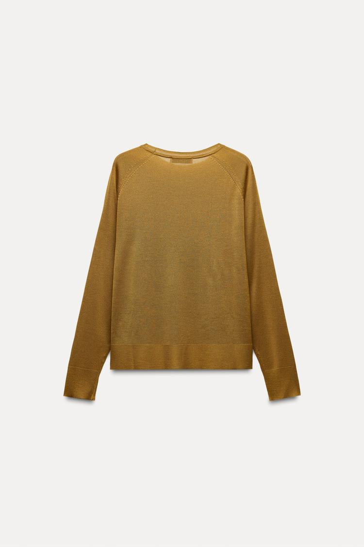 Pull basique en maille fine - bordeaux