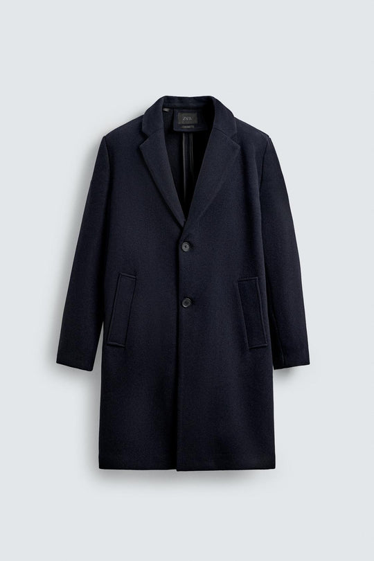 MANTEAU REGULAR FIT AVEC LAINE