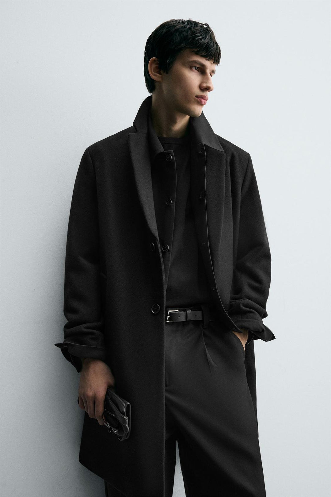 MANTEAU REGULAR FIT AVEC LAINE
