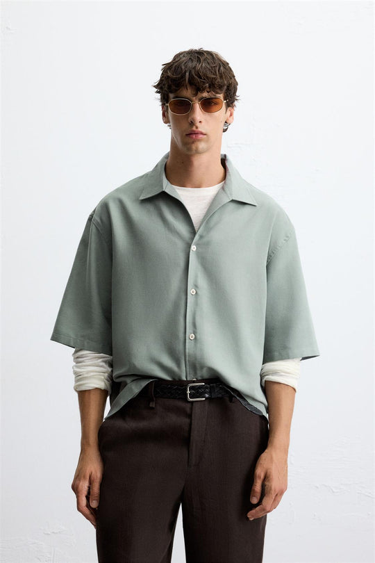CHEMISE FLUIDE COUPE DÉCONTRACTÉE
