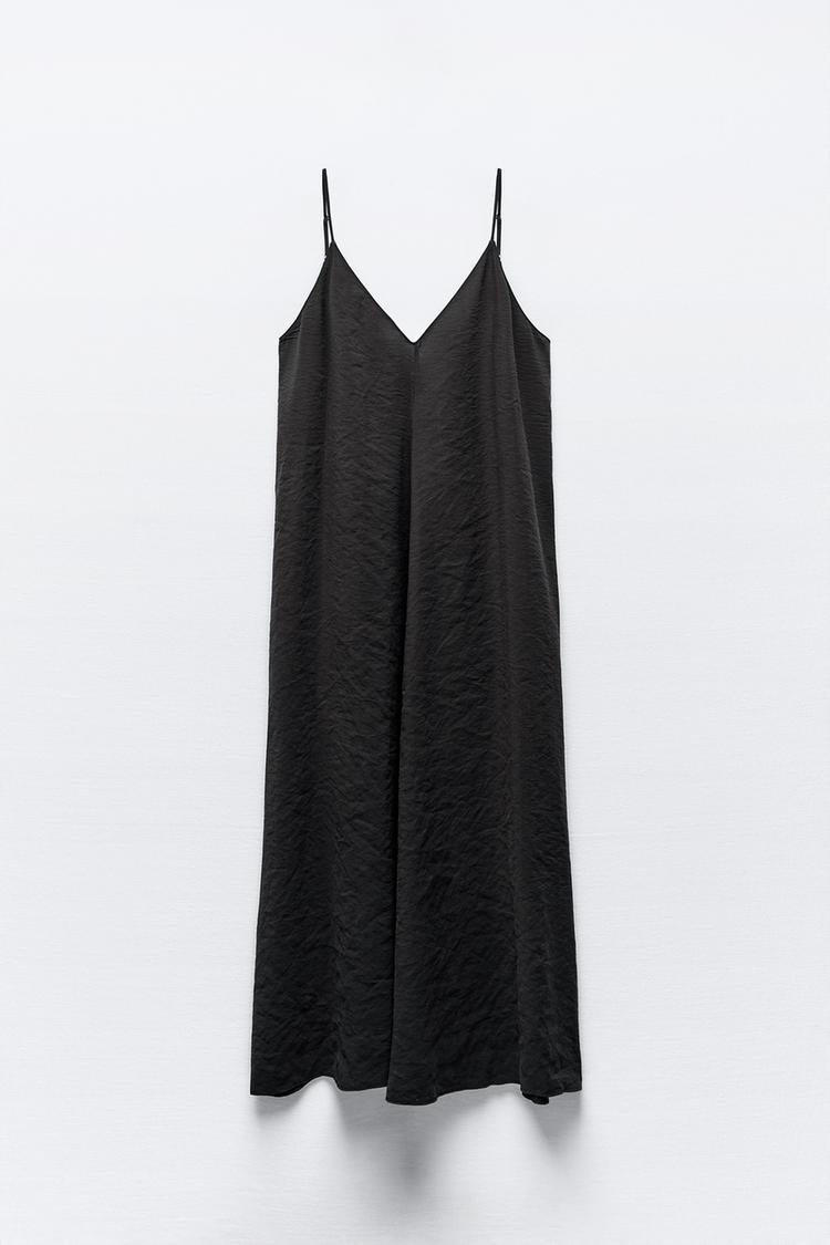Robe fluide a volume - Bleu ancre