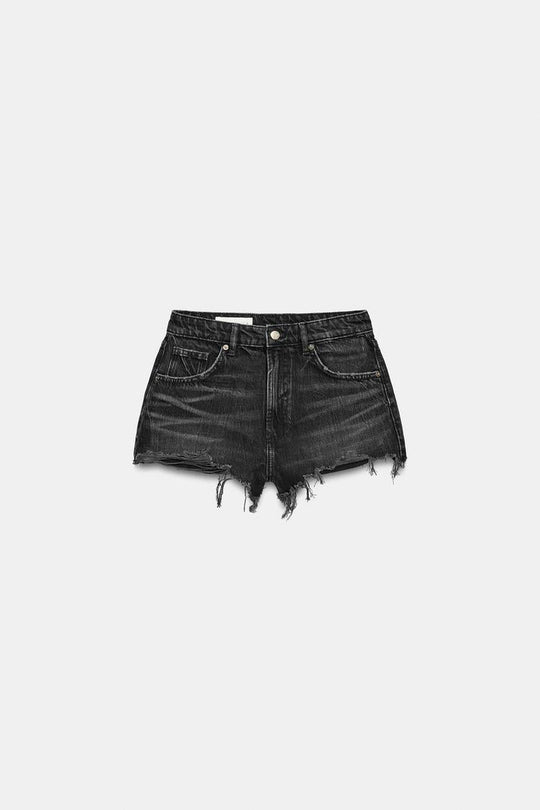 SHORT EN DENIM TRF TAILLE HAUTE DÉCHIRURES
