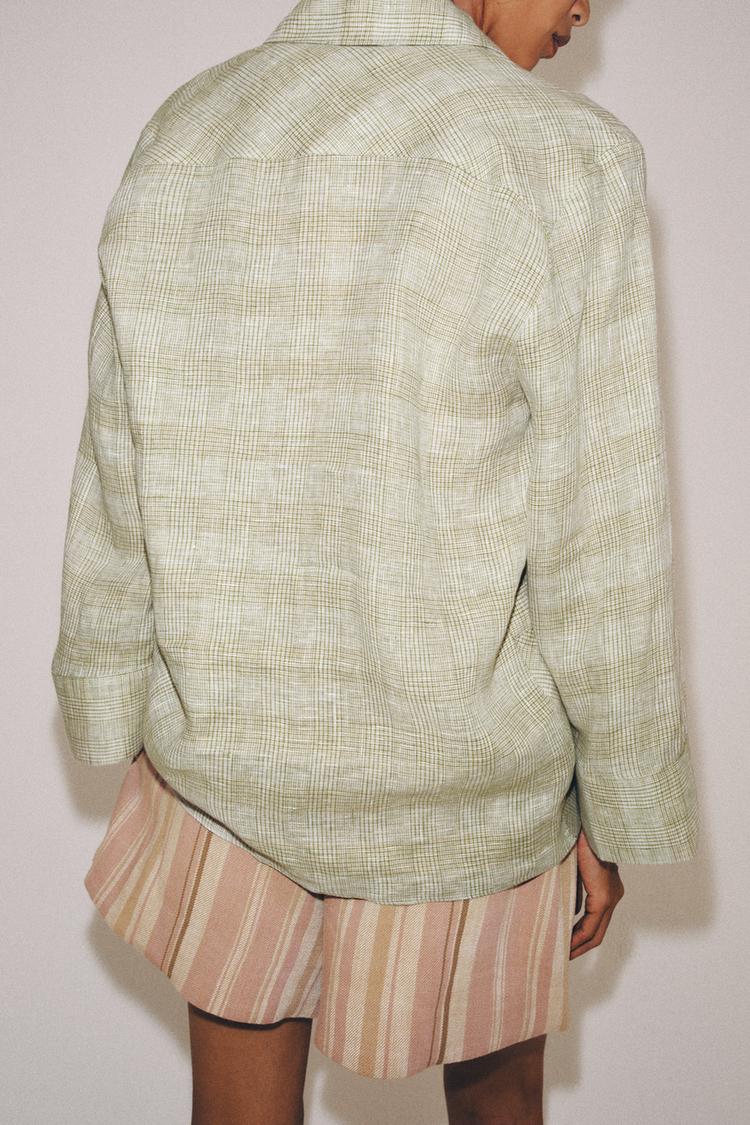 SHORT À RAYURES AVEC CEINTURE ZW COLLECTION