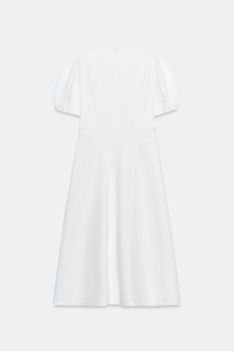 ROBE MI-LONGUE AVEC LIN ZW COLLECTION