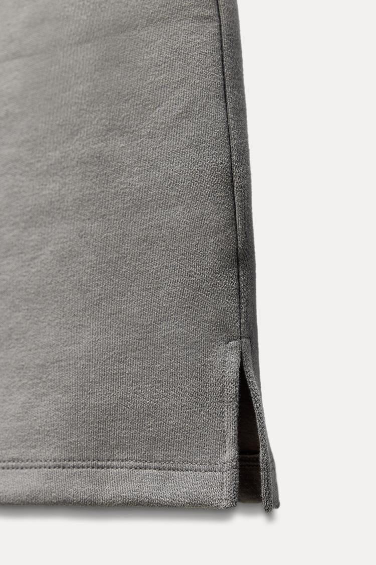 Pantalon interlock à ouverture - écru