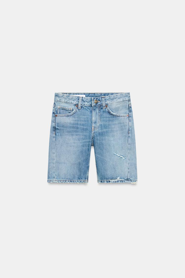 BERMUDA EN DENIM TRF TAILLE MOYENNE