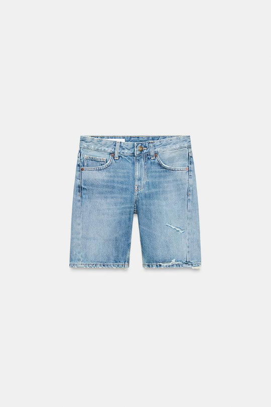 BERMUDA EN DENIM TRF TAILLE MOYENNE