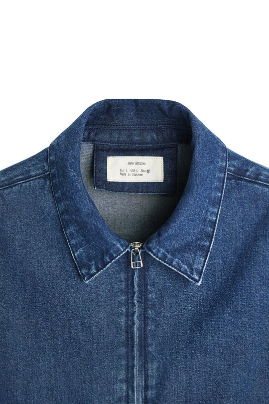 Veste en jean à zip