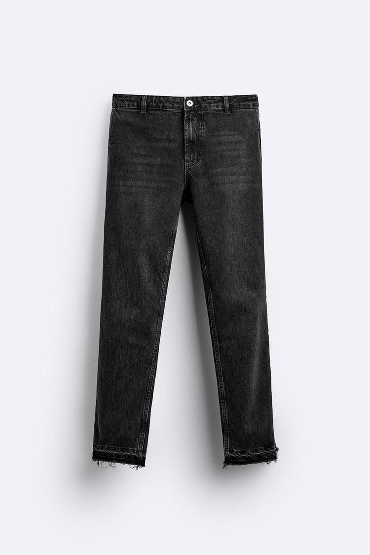 Jean flare fit zippé - Bleu