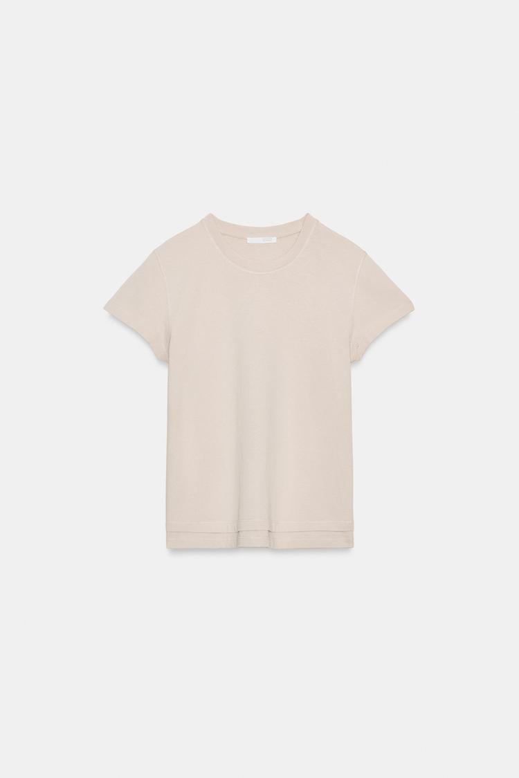 T-SHIRT À MANCHES COURTES EFFET DOUBLE