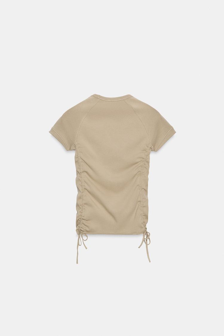T-SHIRT FRONCÉ RÉGLABLE