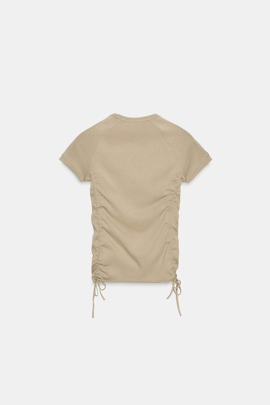 T-SHIRT FRONCÉ RÉGLABLE