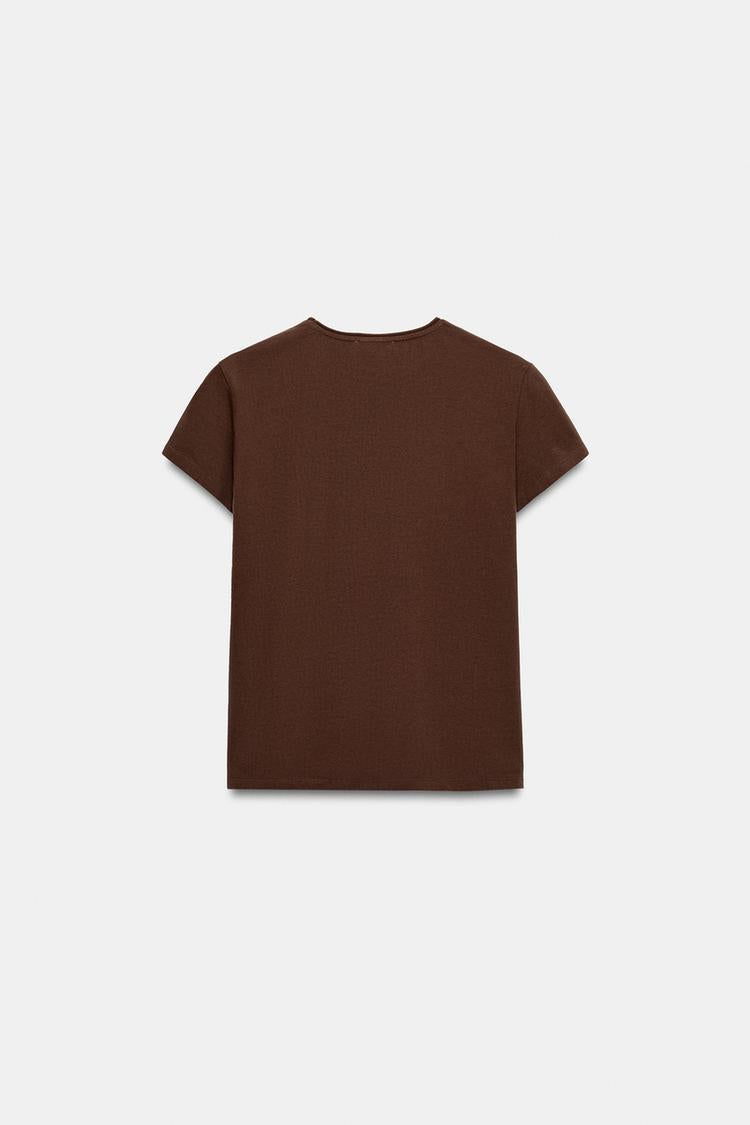T-SHIRT INSCRIPTION MANCHES COURTES