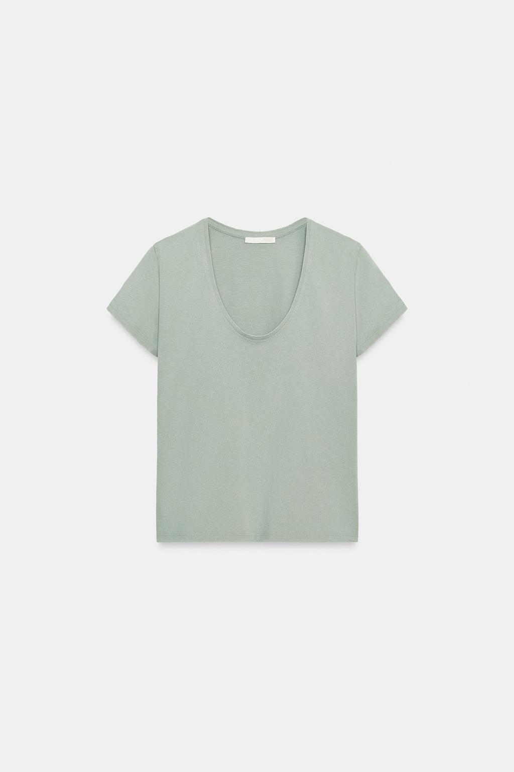 T-SHIRT EN COTON À MANCHES COURTES