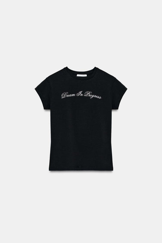 T-SHIRT À INSCRIPTION SUR LE DEVANT