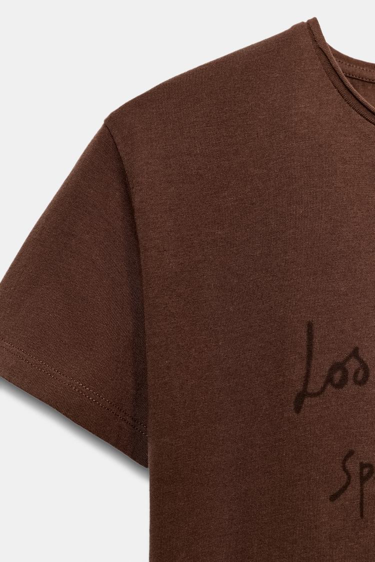 T-SHIRT INSCRIPTION MANCHES COURTES