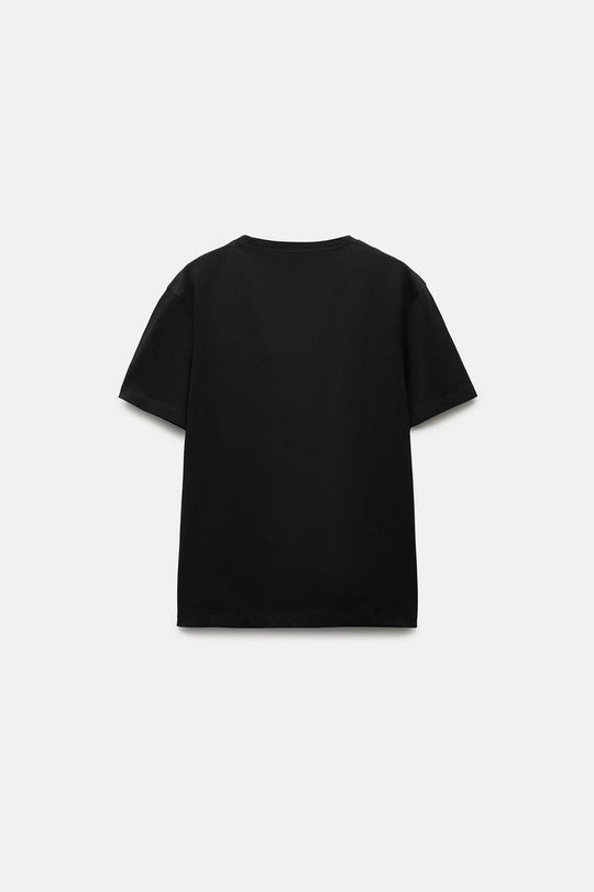 T-shirt coton basique - Noir
