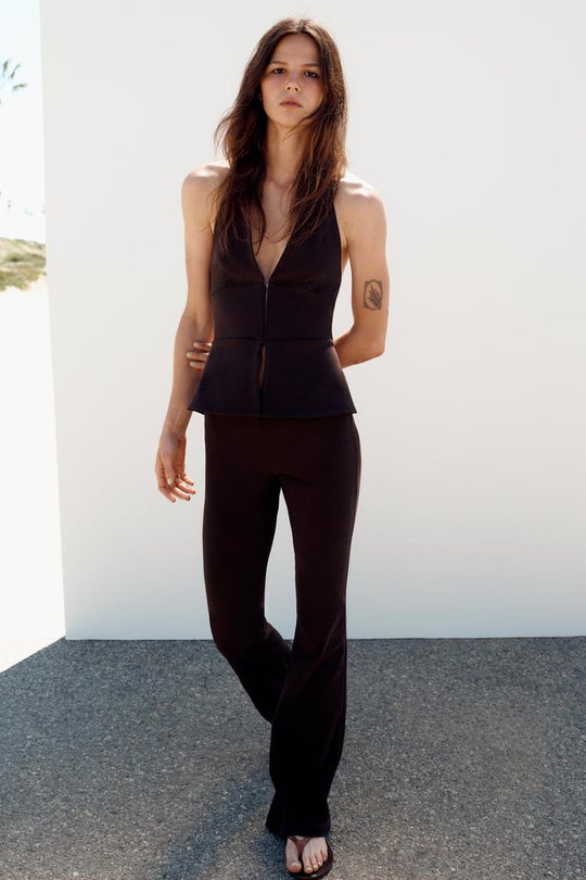 PANTALON FLARE STRETCH À POISM