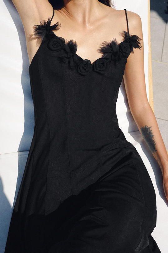 ROBE LONGUE BIMATIÈRE À POIS