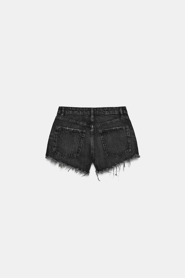SHORT EN DENIM TRF TAILLE HAUTE DÉCHIRURES