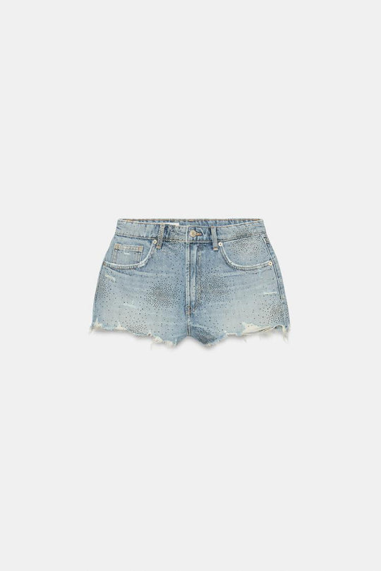 SHORT EN DENIM TRF TAILLE HAUTE
