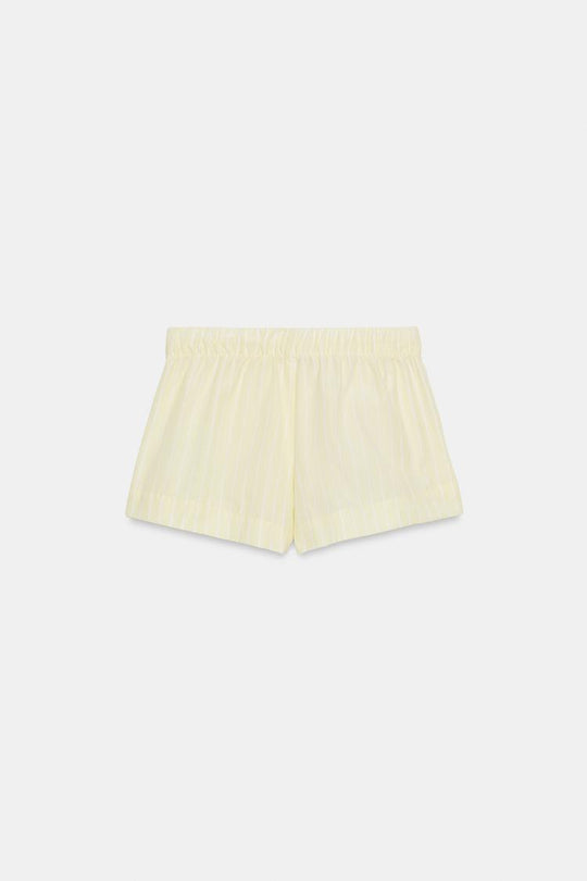 SHORT EN POPELINE À RAYURES