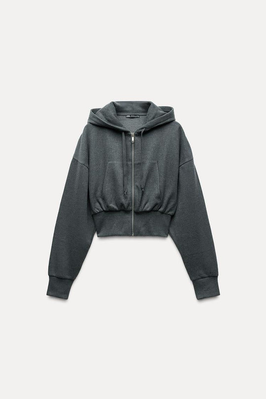 Sweat à capuche soft - Gris foncé